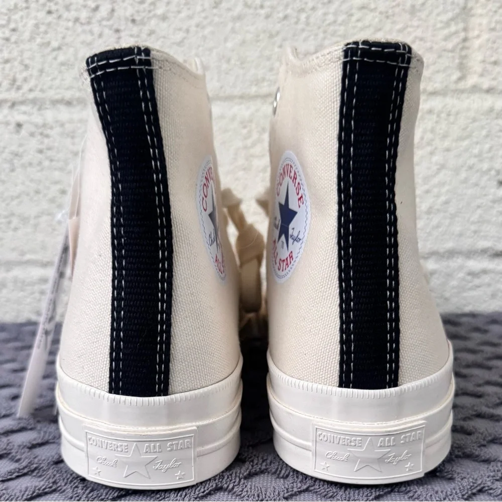 Converse x Comme des Garçons PLAY Chuck 70 Hi sneakers Size 8 - Picture 3 of 8